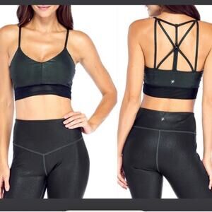Electric Yoga strappy sports bra, New Black Cobra small sports wear